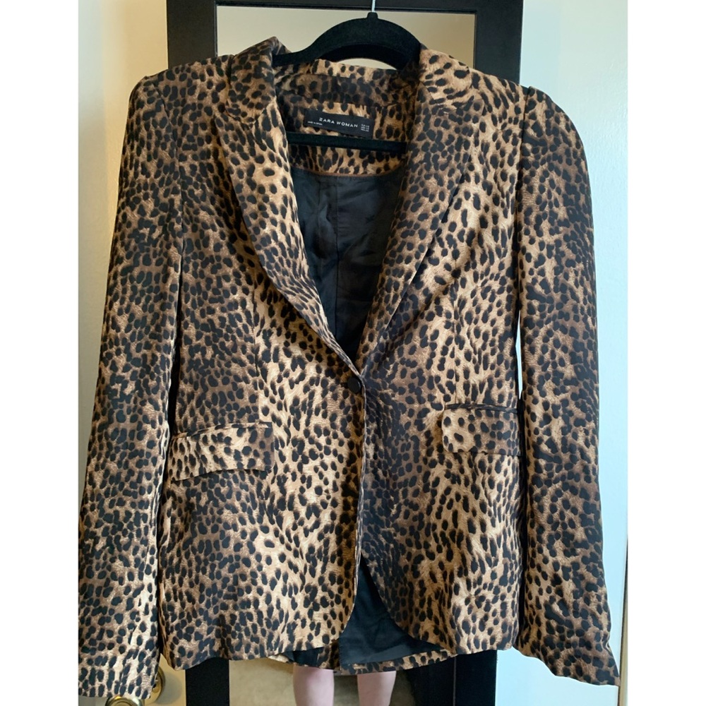 Zara Cheetah Print Blazer